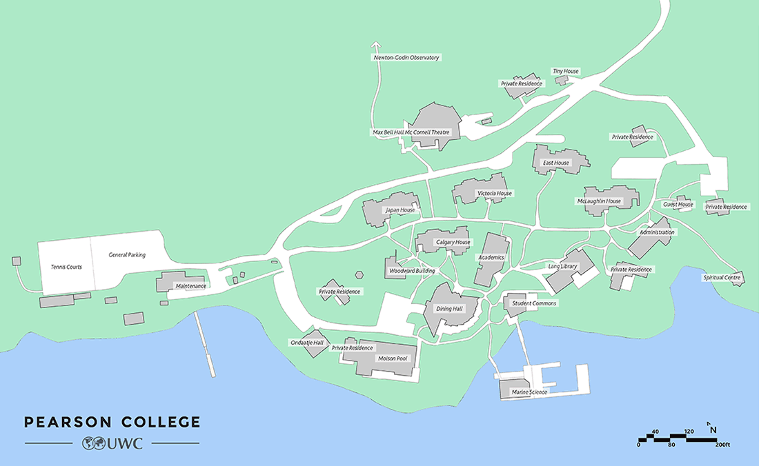 Pearson College Campus Map